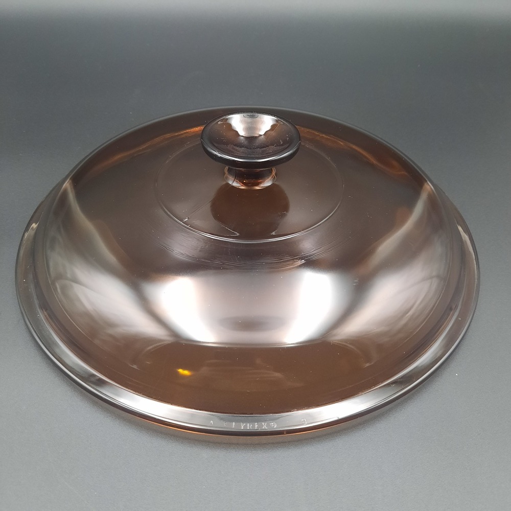 Vintage Pyrex‎ Amber Glass Replacement Lid 30B Round 8.5" for Vision Cookware